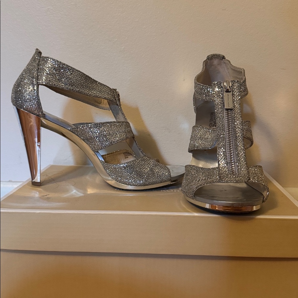 KORS Michael Kors Silver Heels